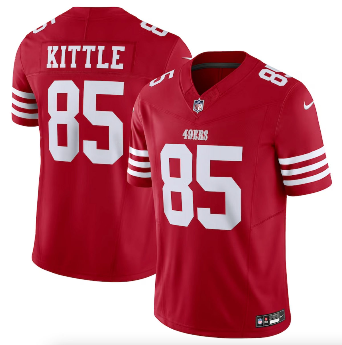 Men's San Francisco 49ers George Kittle Nike Scarlet Vapor F.U.S.E. Limited Jersey