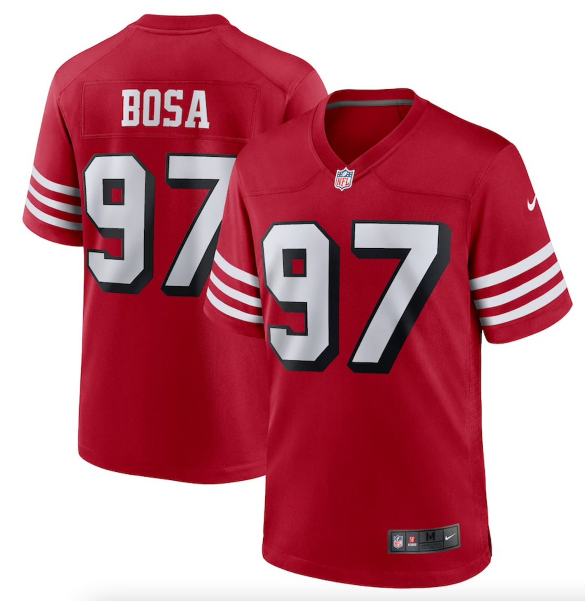 Men's San Francisco 49ers Nick Bosa Nike Scarlet Alternate Game Player Jersey