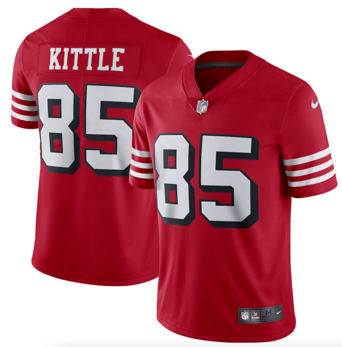 Men's San Francisco 49ers George Kittle Nike Red Alternate Vapor Limited Player Jersey