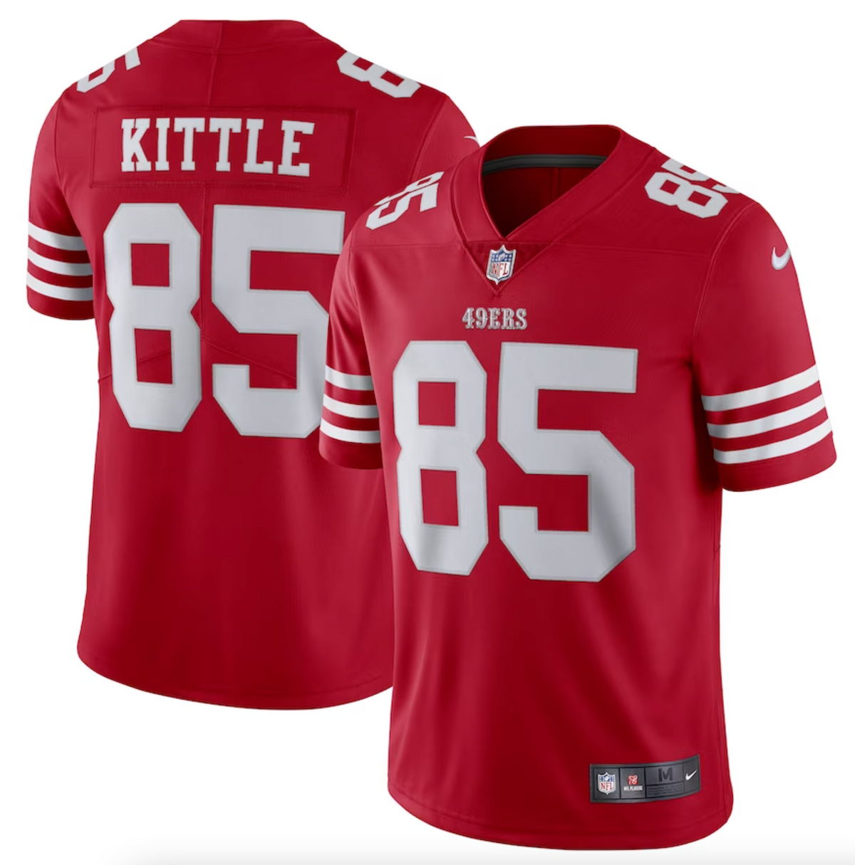 Men's San Francisco 49ers George Kittle Nike Scarlet Vapor Limited Jersey