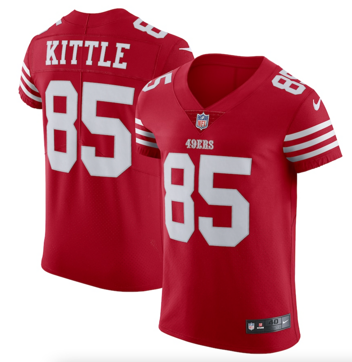 Men's San Francisco 49ers George Kittle Nike Scarlet Vapor Elite Jersey