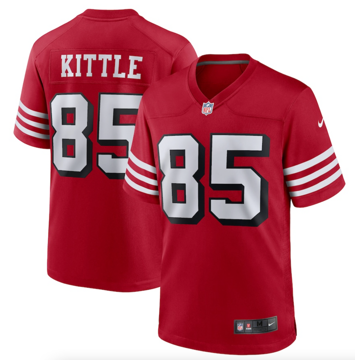 Men's San Francisco 49ers George Kittle Nike Scarlet Alternate Game Player Jersey