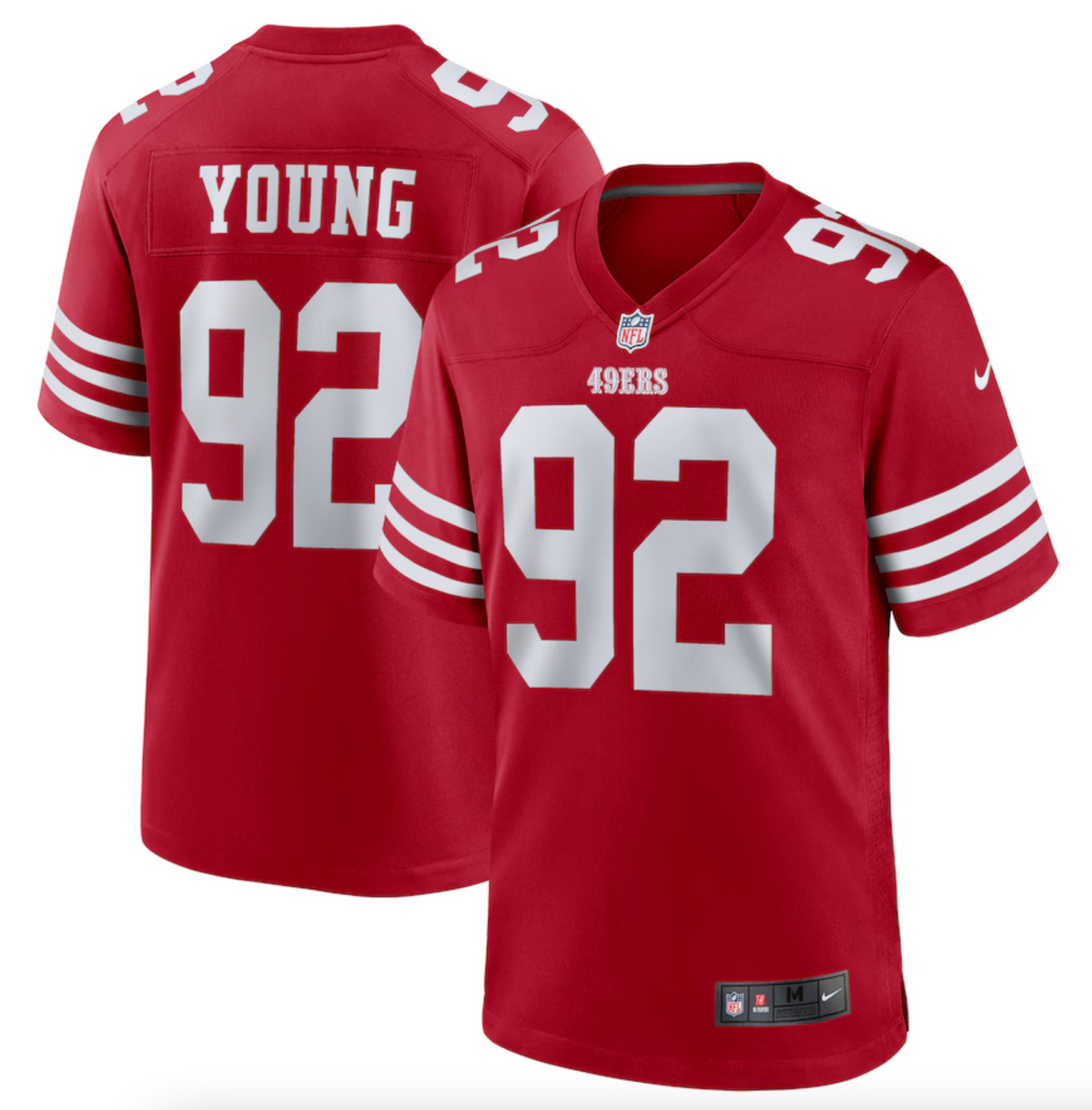 Men's San Francisco 49ers Chase Young Nike Scarlet Game Jersey