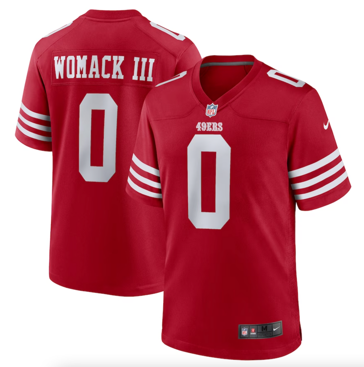 Men's San Francisco 49ers Samuel Womack III Nike Scarlet Game Jersey