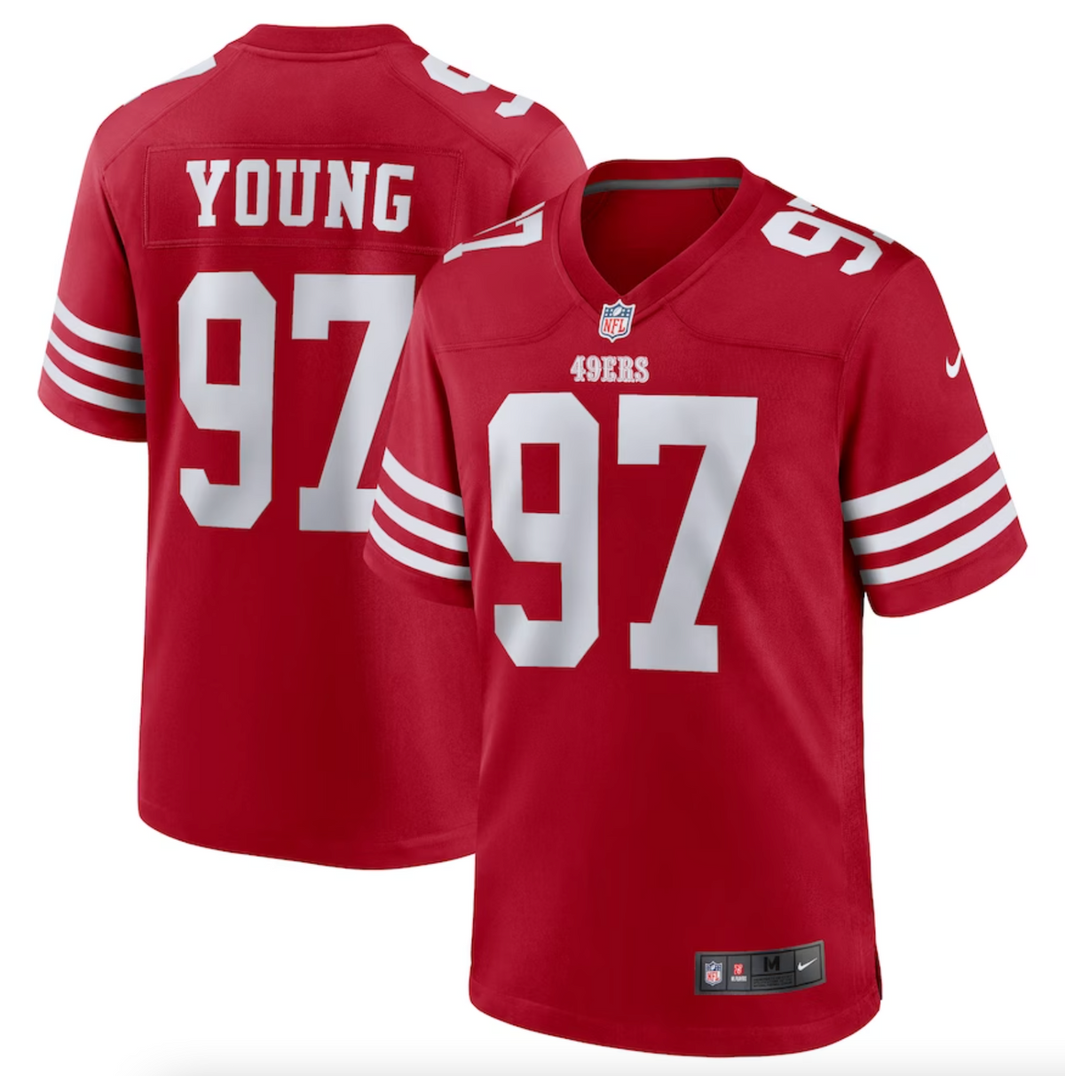 Men's San Francisco 49ers Bryant Young Nike Scarlet Retired Player Game Jersey