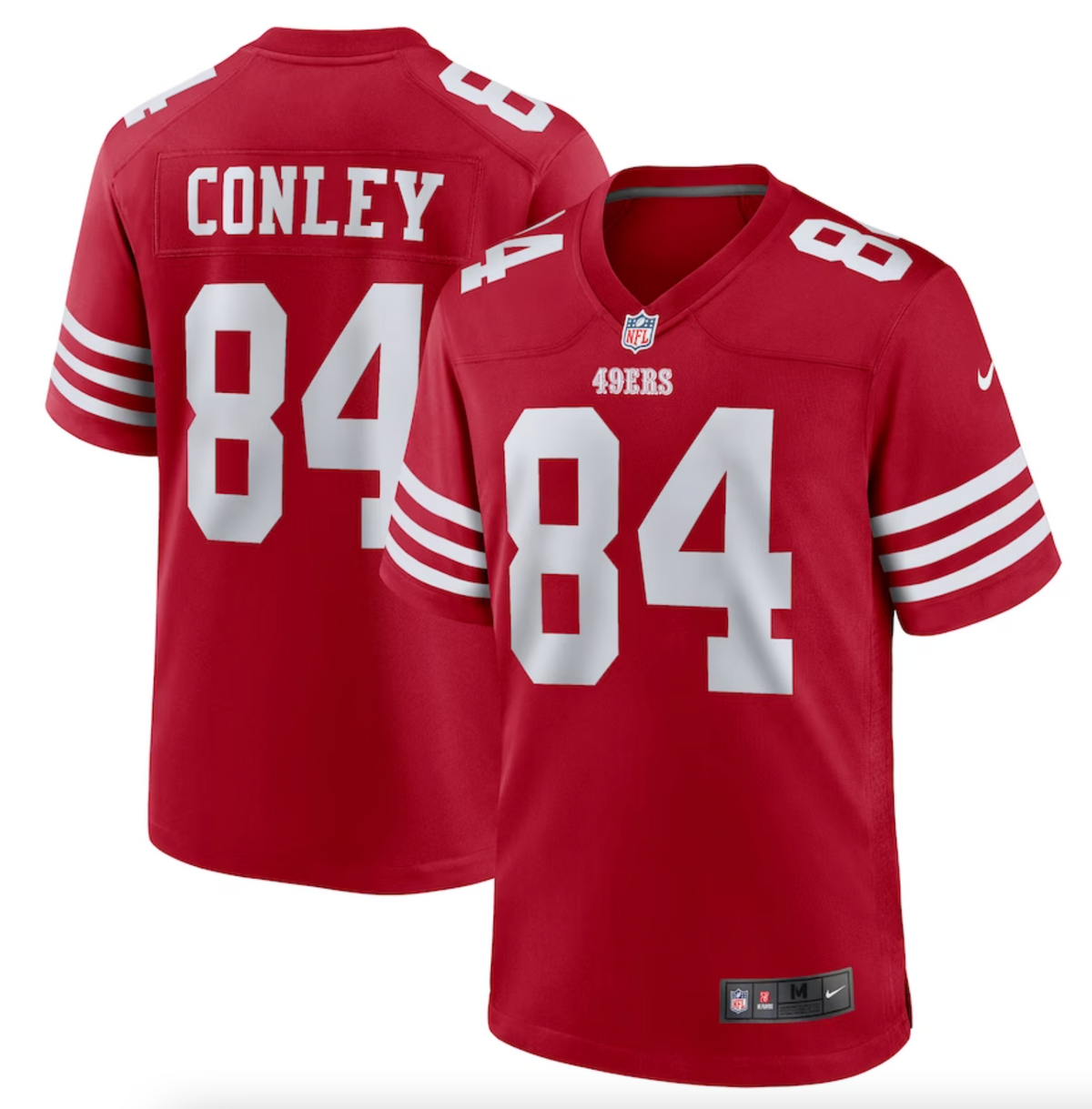 Men's San Francisco 49ers Chris Conley Nike Scarlet Game Jersey