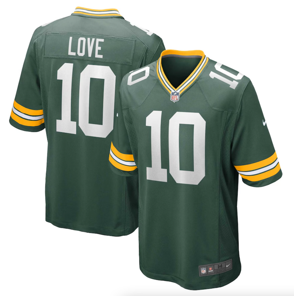 Men's Green Bay Packers Jordan Love Nike Green Game Jersey