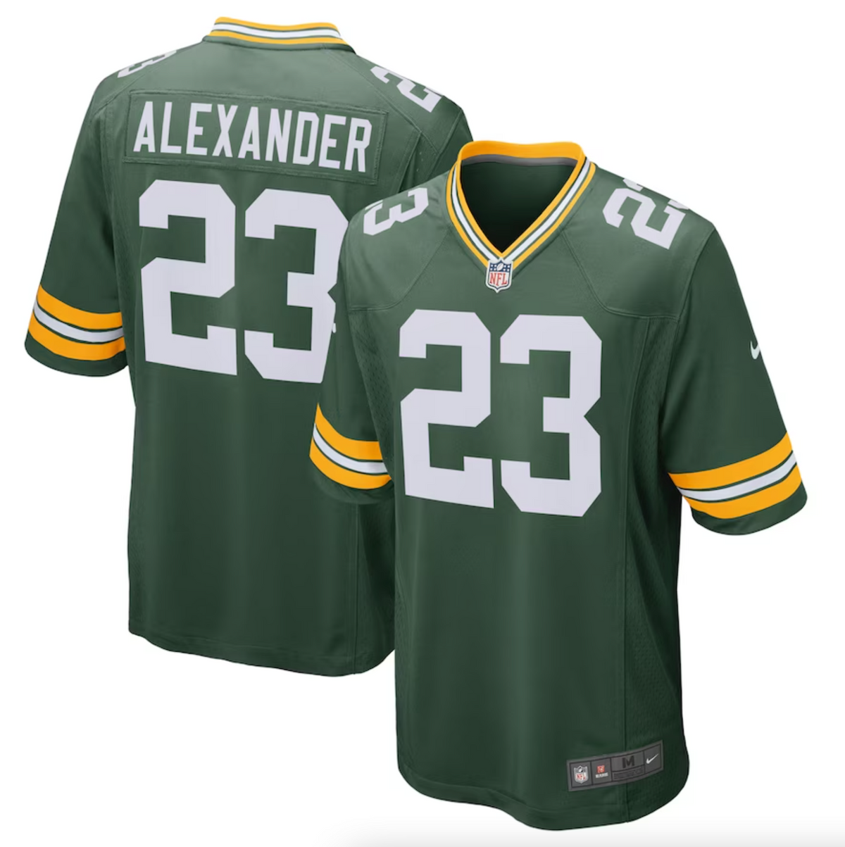 Men's Green Bay Packers Jaire Alexander Nike Green Game Team Jersey