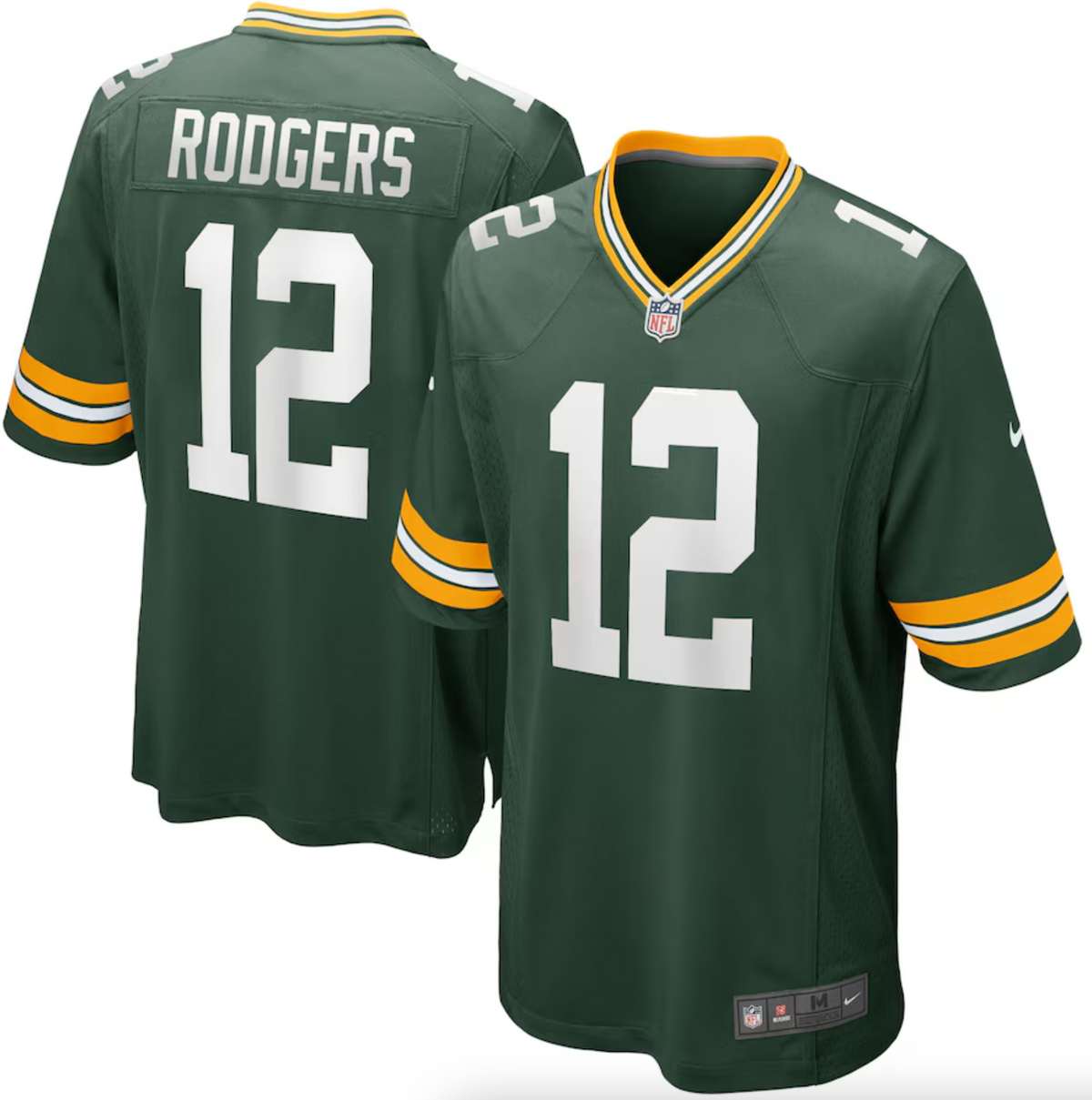 Men's Green Bay Packers Aaron Rodgers Nike Green Game Player Jersey