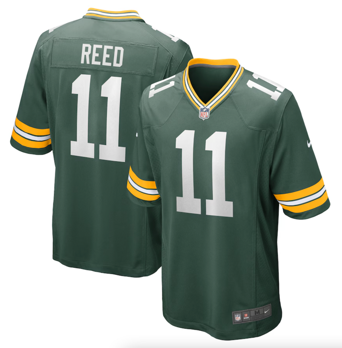 Men's Green Bay Packers Jayden Reed Nike Green Game Jersey