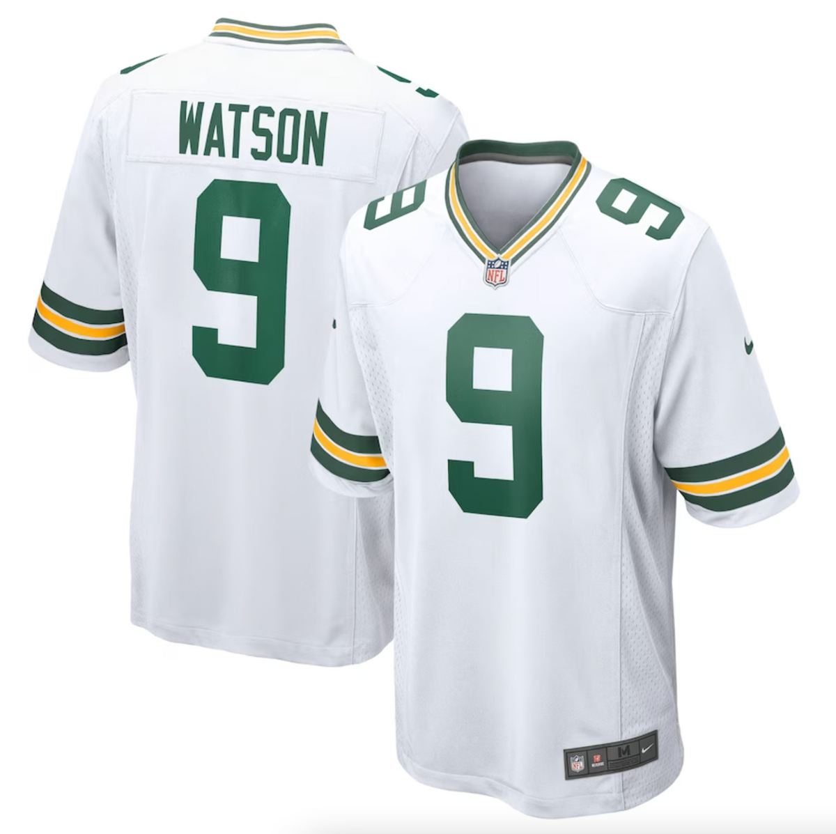 Men's Green Bay Packers Christian Watson Nike White Game Jersey