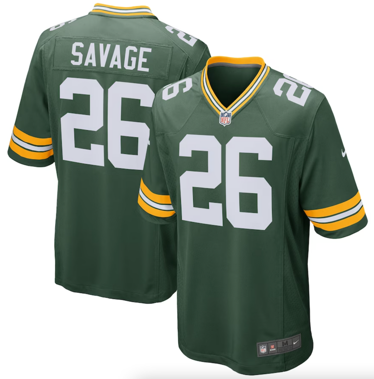 Men's Green Bay Packers Darnell Savage Nike Green Game Jersey