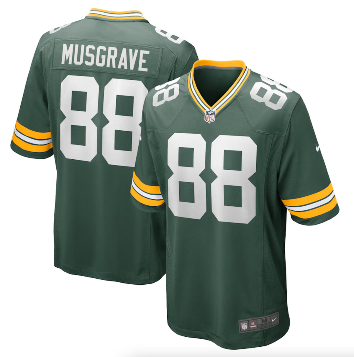 Men's Green Bay Packers Luke Musgrave Nike Green Game Jersey