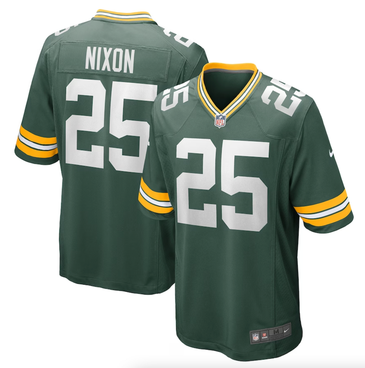 Men's Green Bay Packers Keisean Nixon Nike Green Game Player Jersey