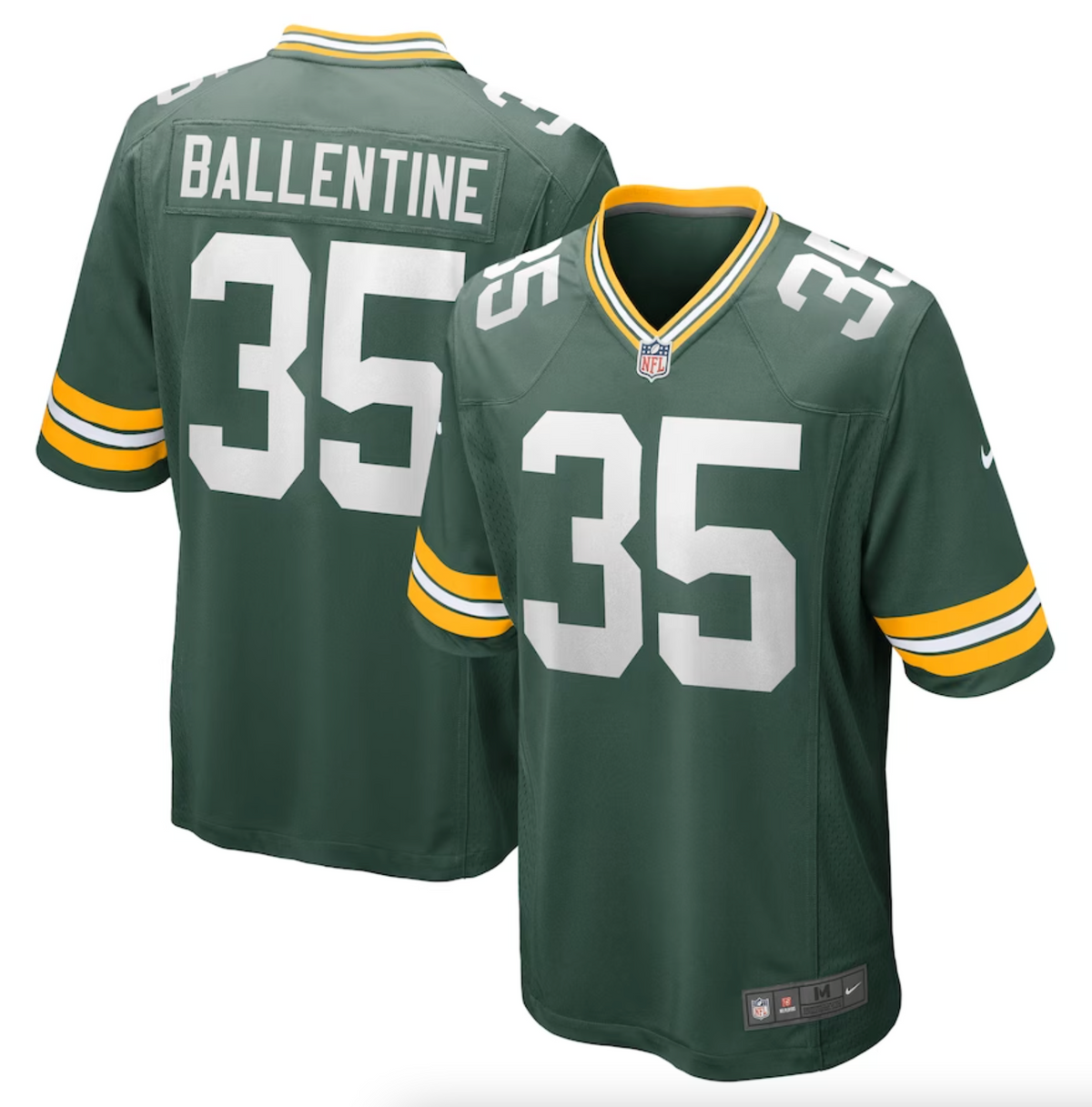 Men's Green Bay Packers Corey Ballentine Nike Green Home Game Player Jersey