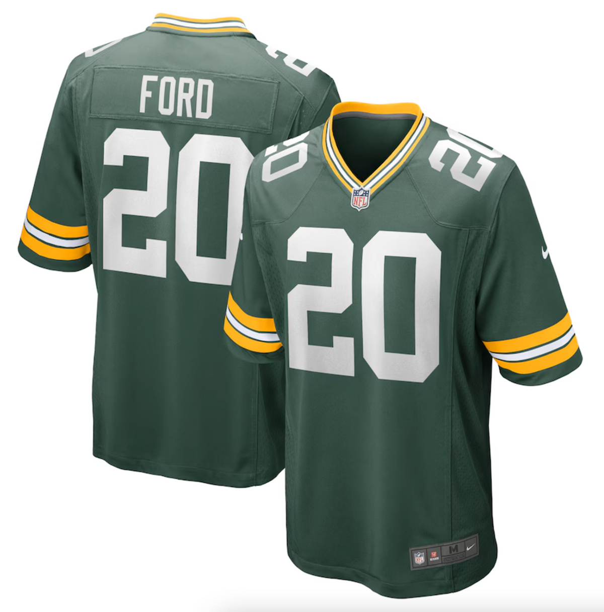 Men's Green Bay Packers Rudy Ford Nike Green Game Player Jersey