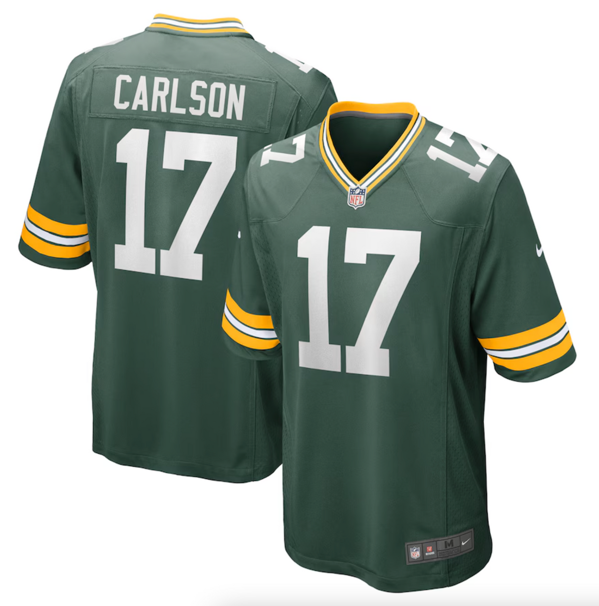 Men's Green Bay Packers Anders Carlson Nike Green Game Jersey