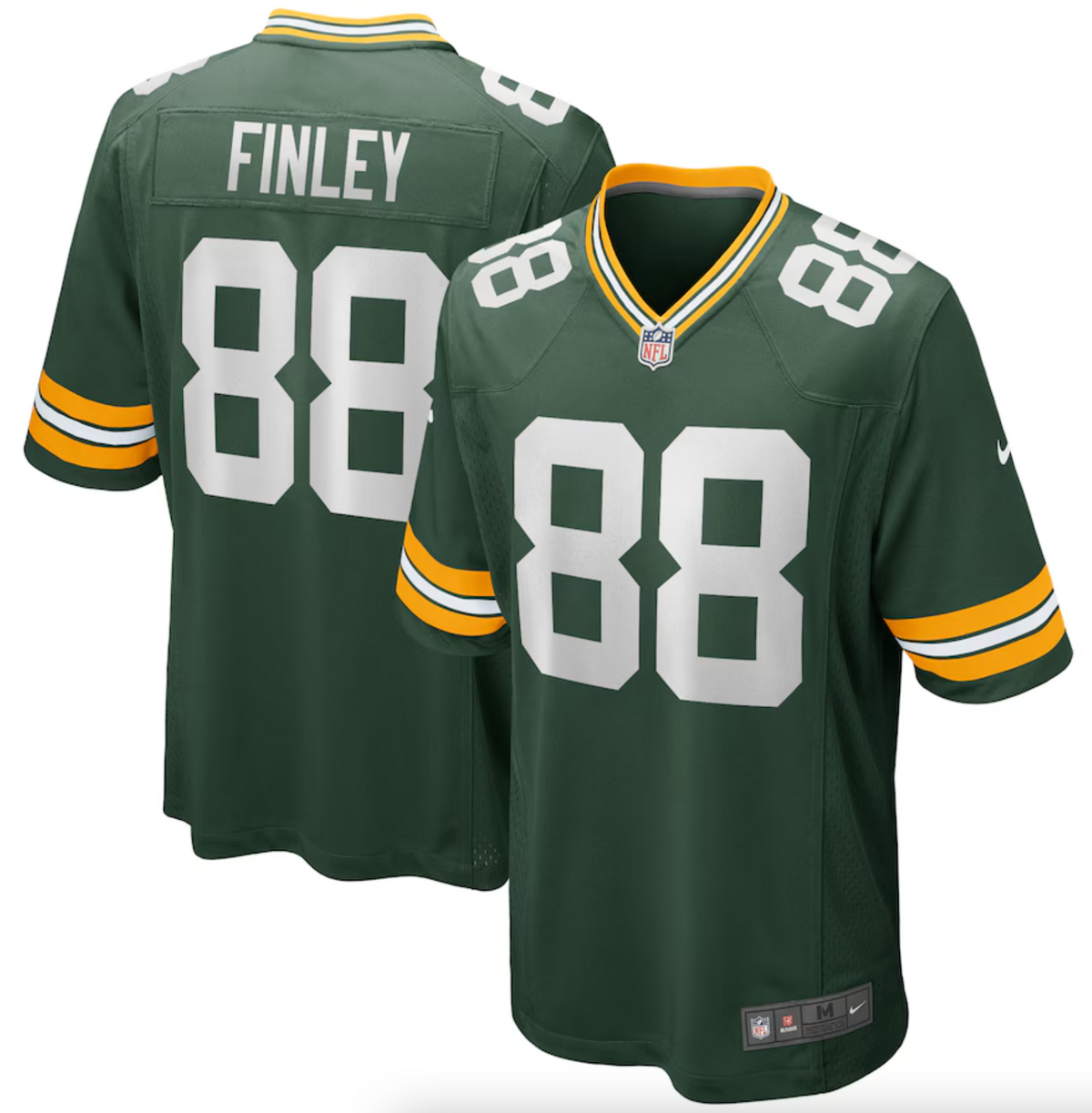 Men's Green Bay Packers Jermichael Finley Nike Green Game Retired Player Jersey