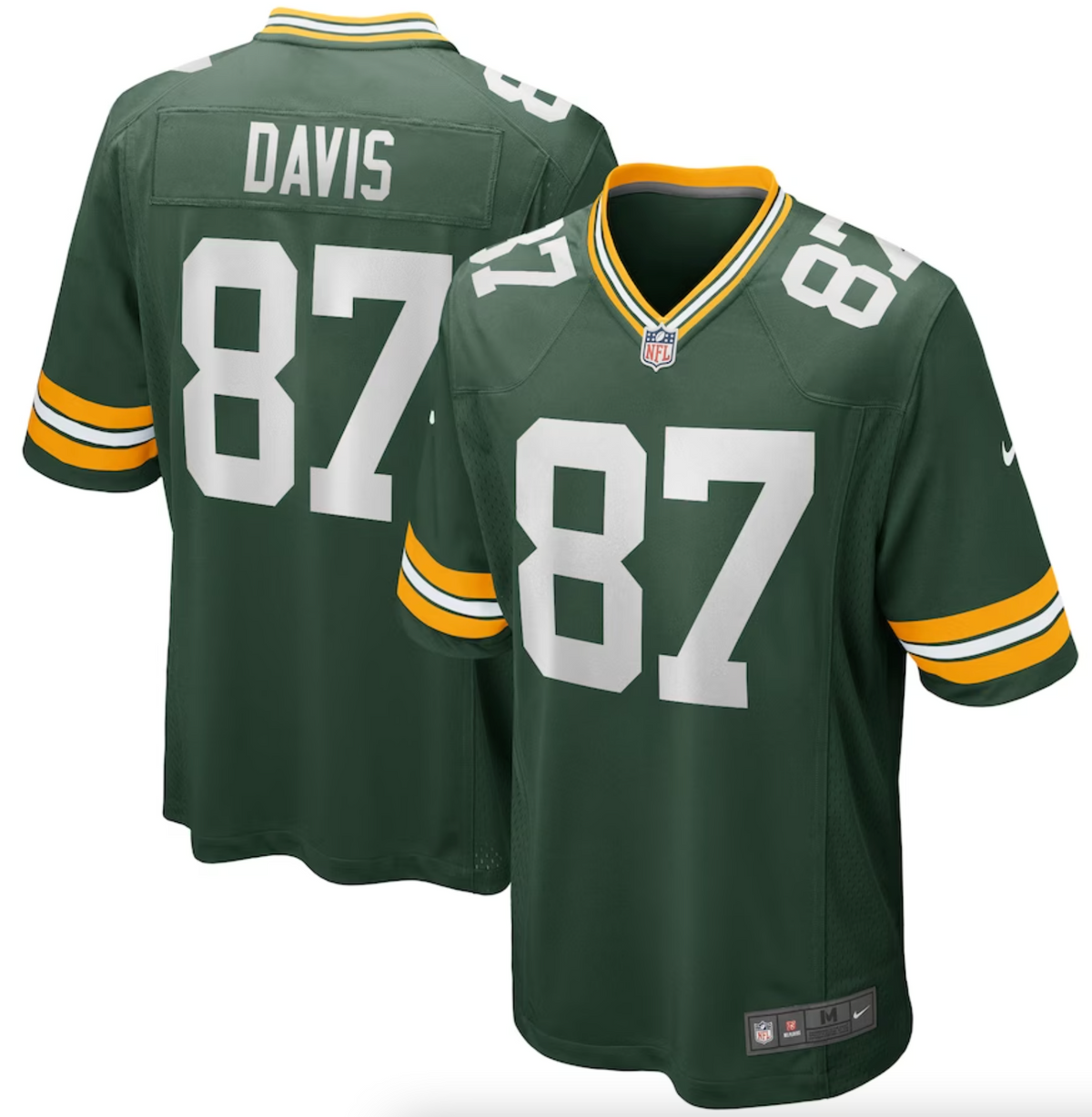 Men's Green Bay Packers Willie Davis Nike Green Game Retired Player Jersey