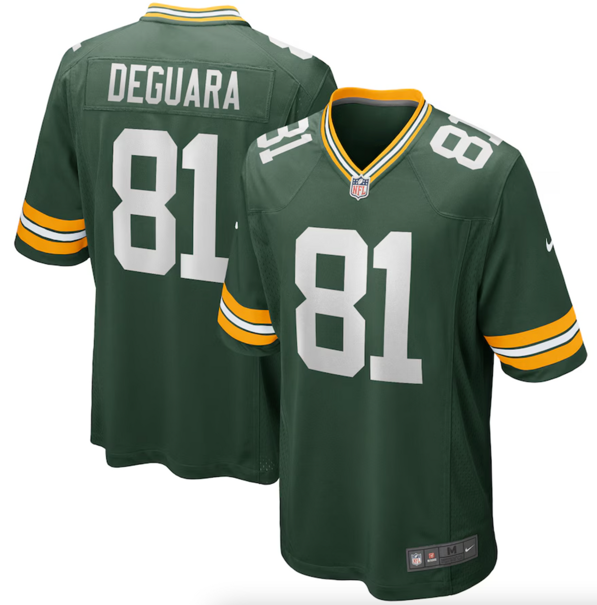 Men's Green Bay Packers Josiah Deguara Nike Green Player Game Jersey