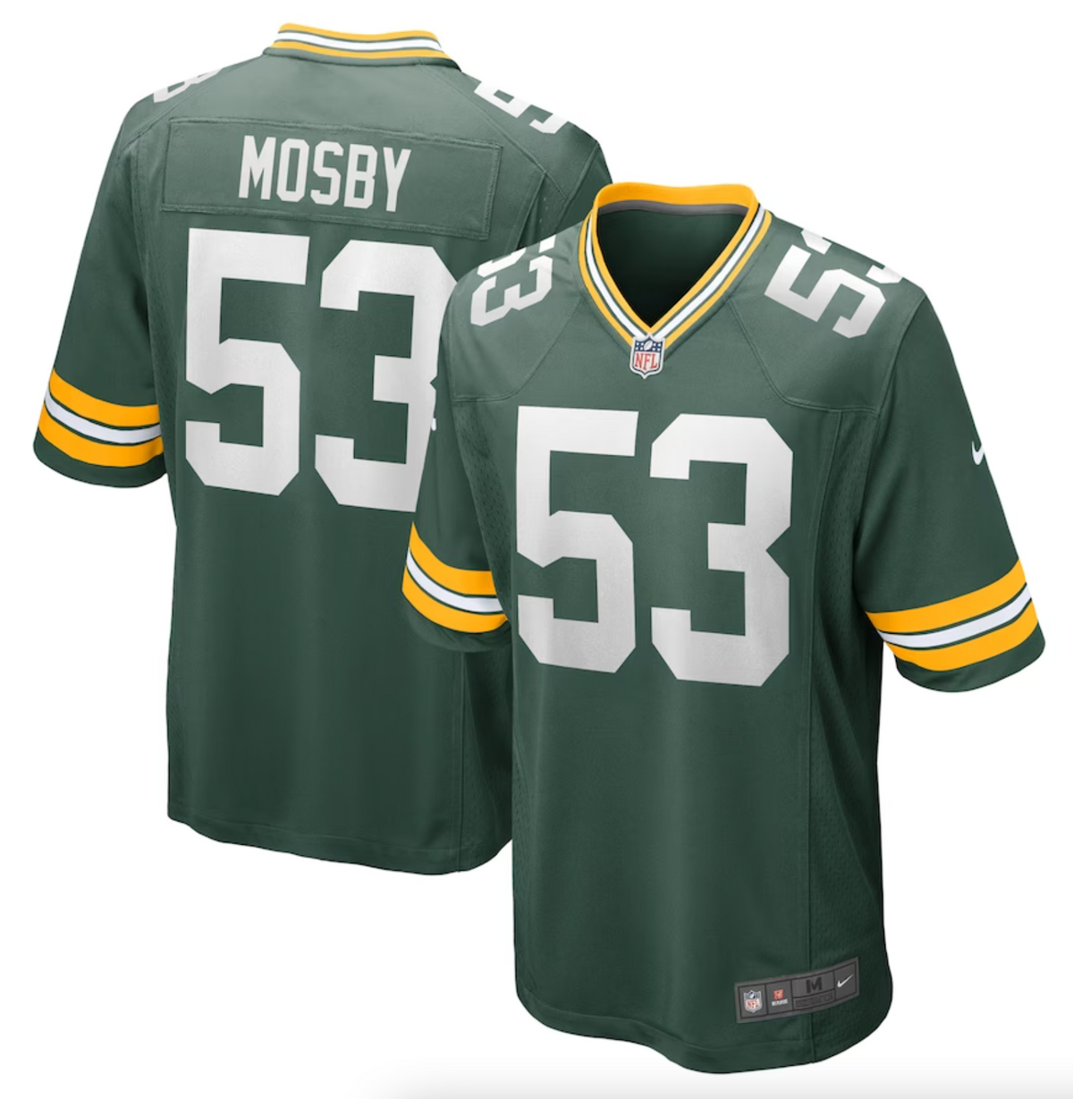 Men's Green Bay Packers Arron Mosby Nike Green Team Game Jersey