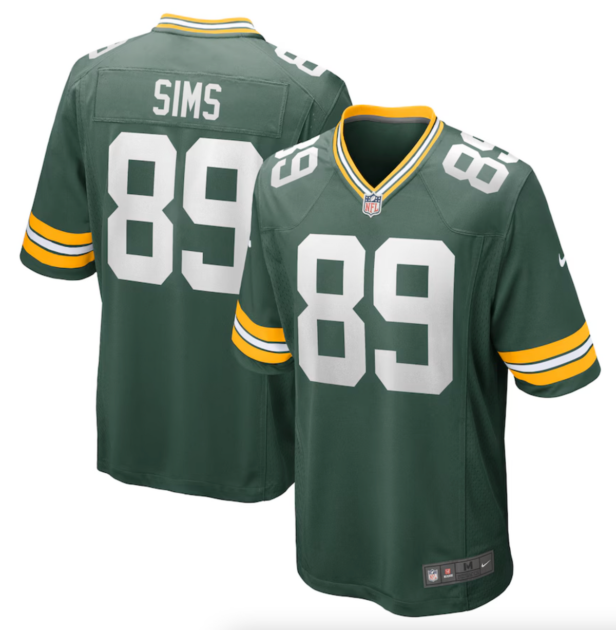 Men's Green Bay Packers Ben Sims Nike Green Team Game Jersey