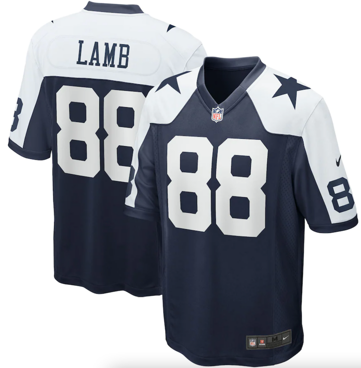 Men's Dallas Cowboys CeeDee Lamb Nike Navy Alternate Game Team Jersey