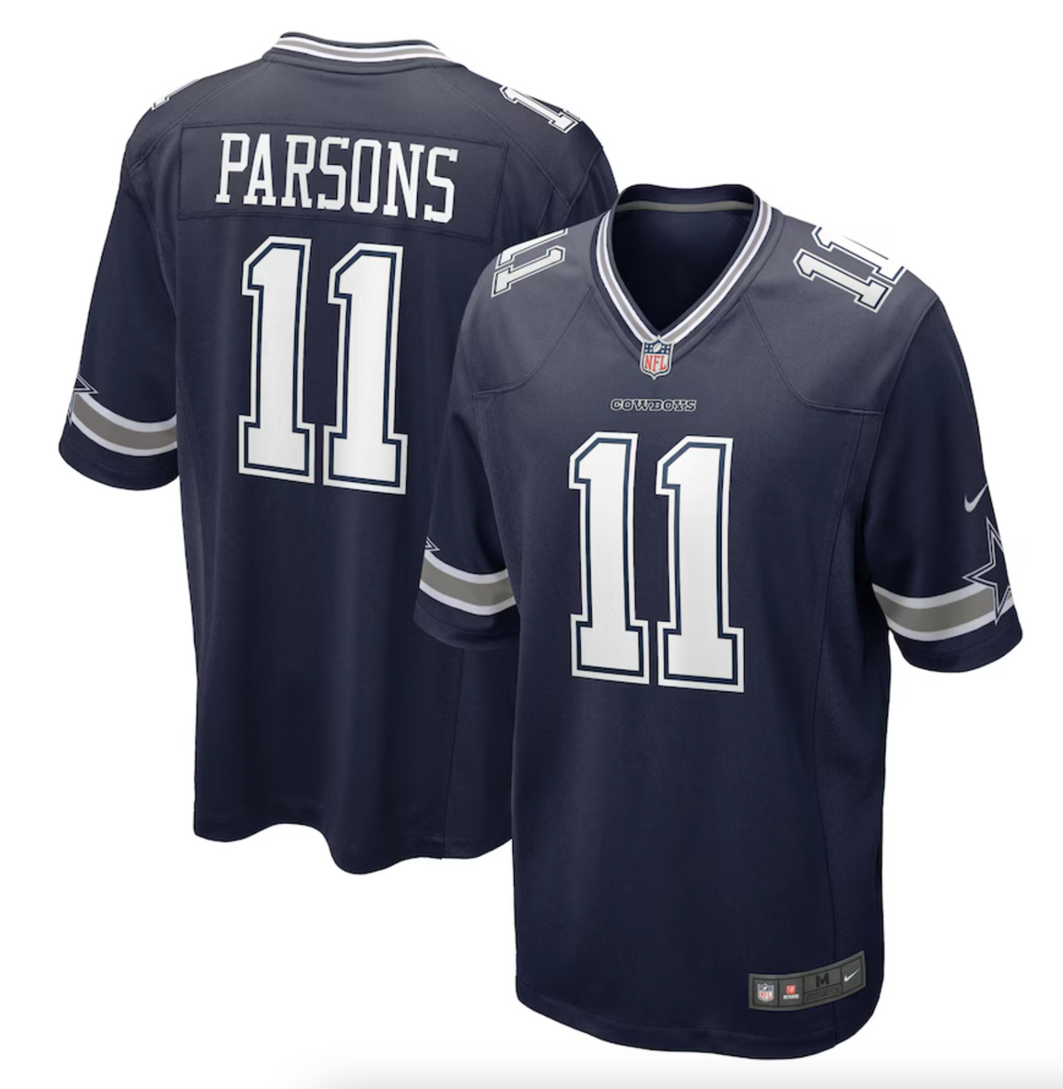 Men's Dallas Cowboys Micah Parsons Nike Navy Game Jersey