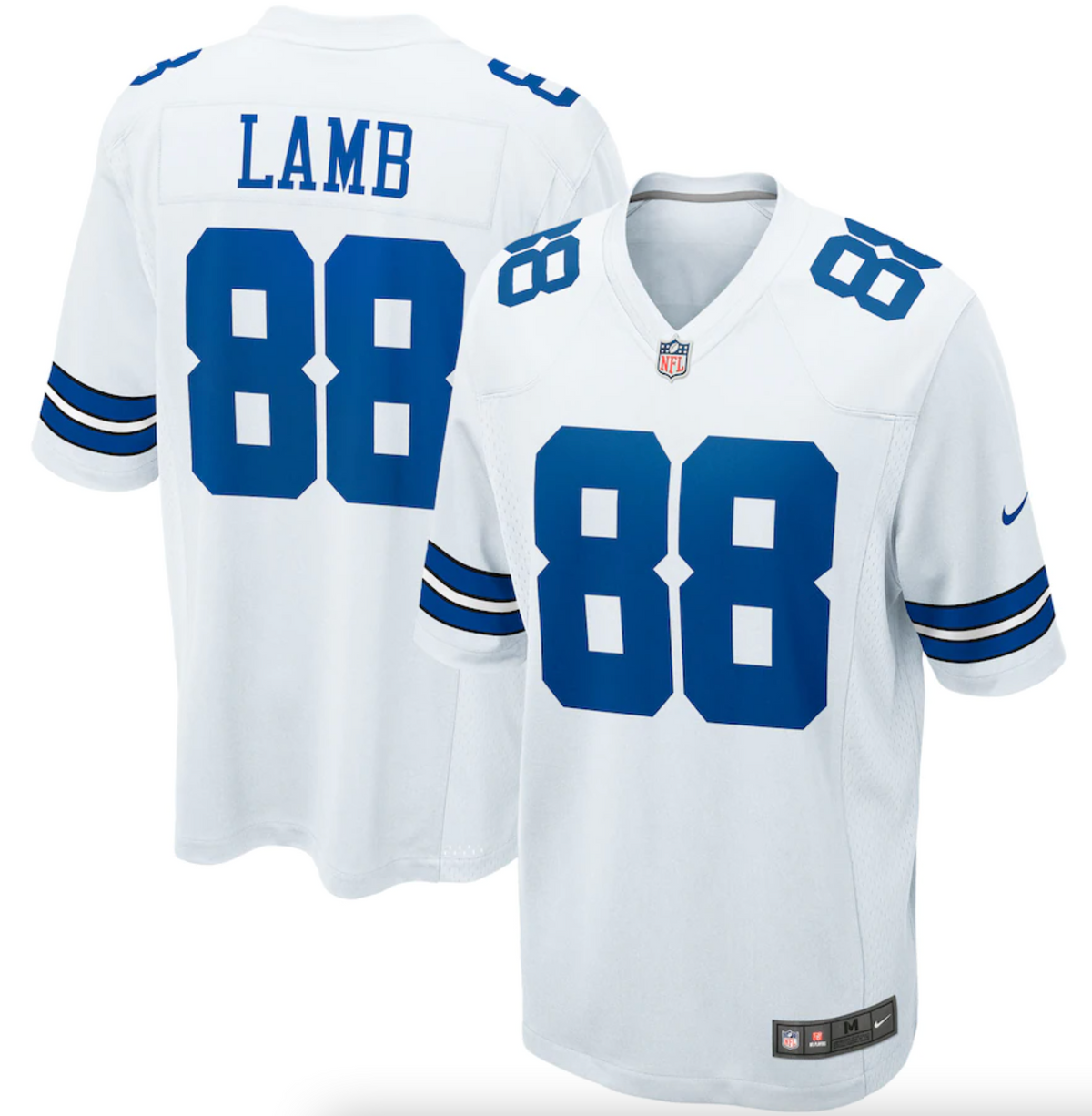 Men's Dallas Cowboys CeeDee Lamb Nike White Game Team Jersey