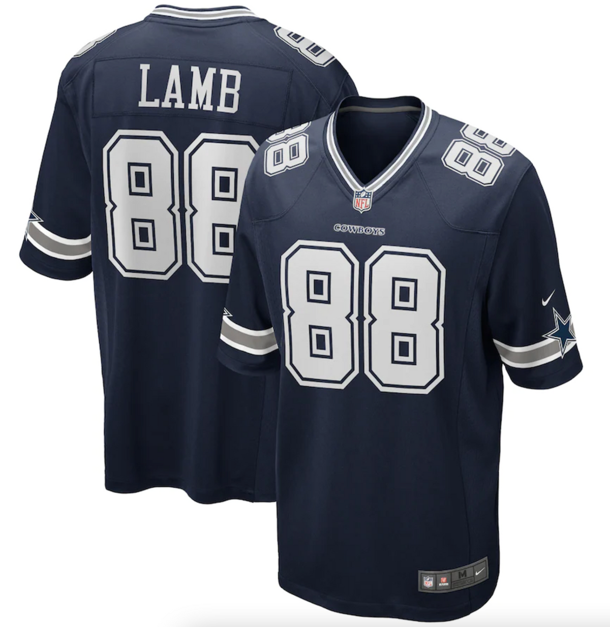 Men's Dallas Cowboys CeeDee Lamb Nike Navy Game Jersey