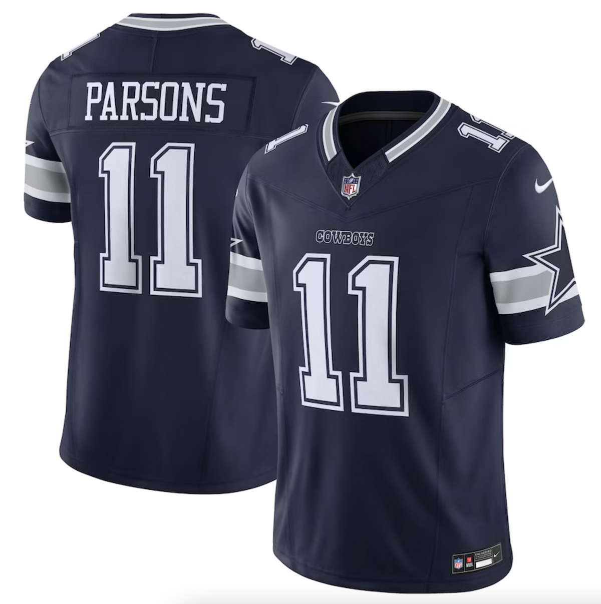 Men's Dallas Cowboys Micah Parsons Nike Navy Vapor F.U.S.E. Limited Jersey