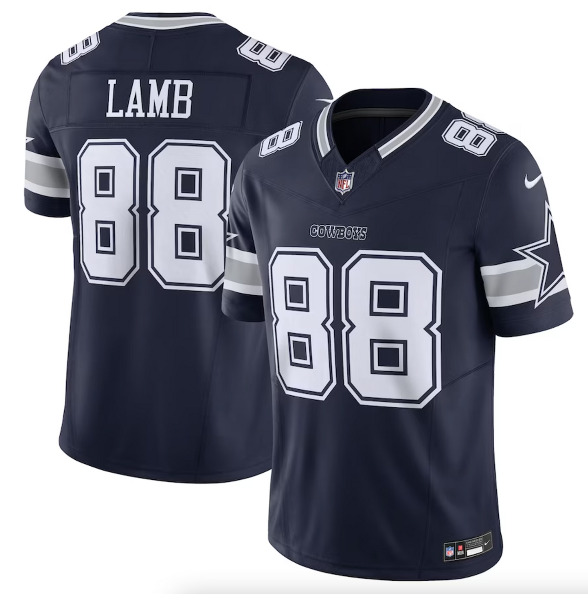 Men's Dallas Cowboys CeeDee Lamb Nike Navy Vapor F.U.S.E. Limited Jersey