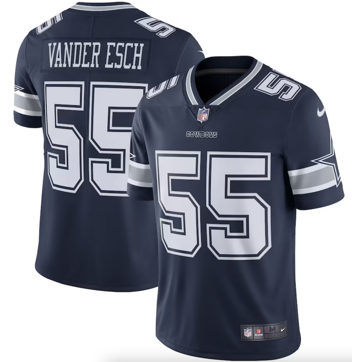 Men's Dallas Cowboys Leighton Vander Esch Nike Navy Vapor Limited Player Jersey