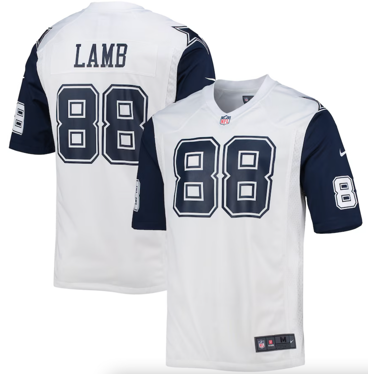 Men's Dallas Cowboys CeeDee Lamb Nike White Alternate Game Jersey