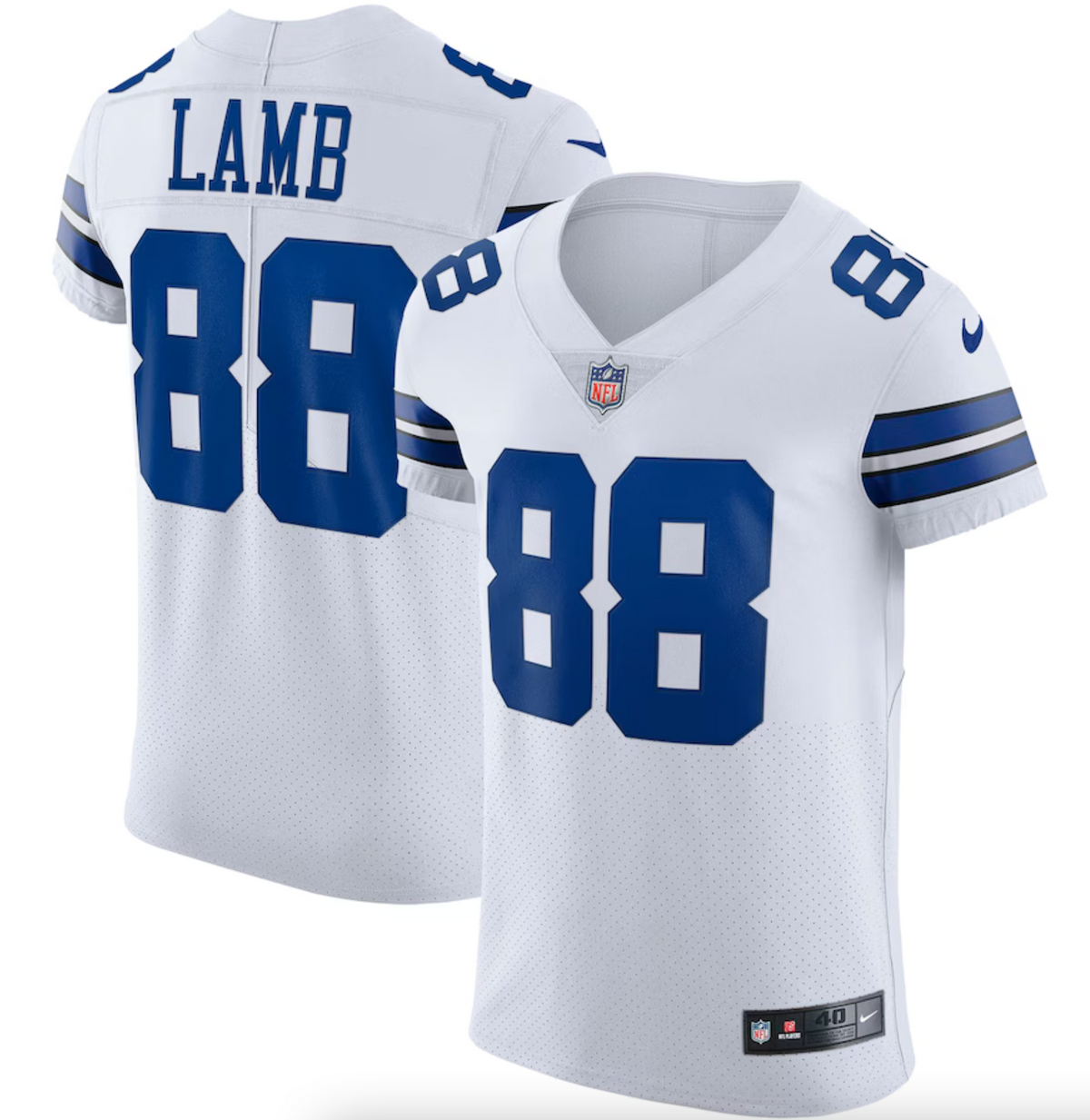 Men's Dallas Cowboys CeeDee Lamb Nike White Vapor Elite Jersey