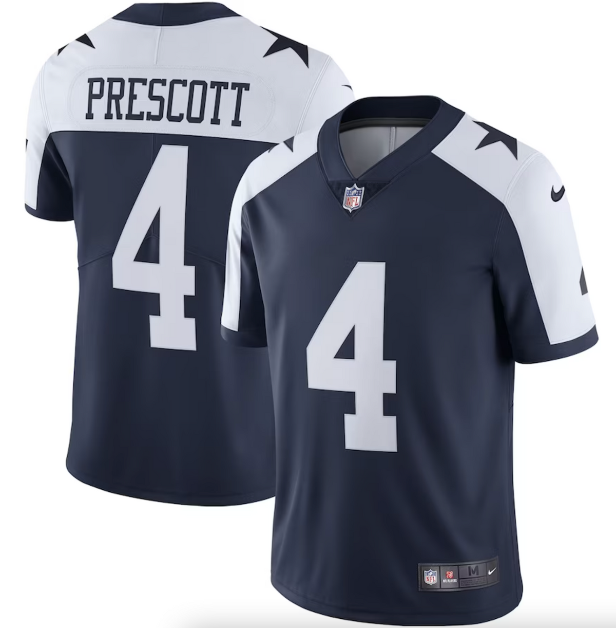 Men's Dallas Cowboys Dak Prescott Nike Navy Alternate Vapor Limited Jersey