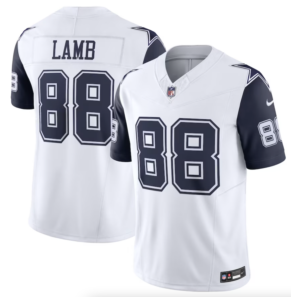 Men's Dallas Cowboys CeeDee Lamb Nike White Vapor F.U.S.E. Limited Jersey