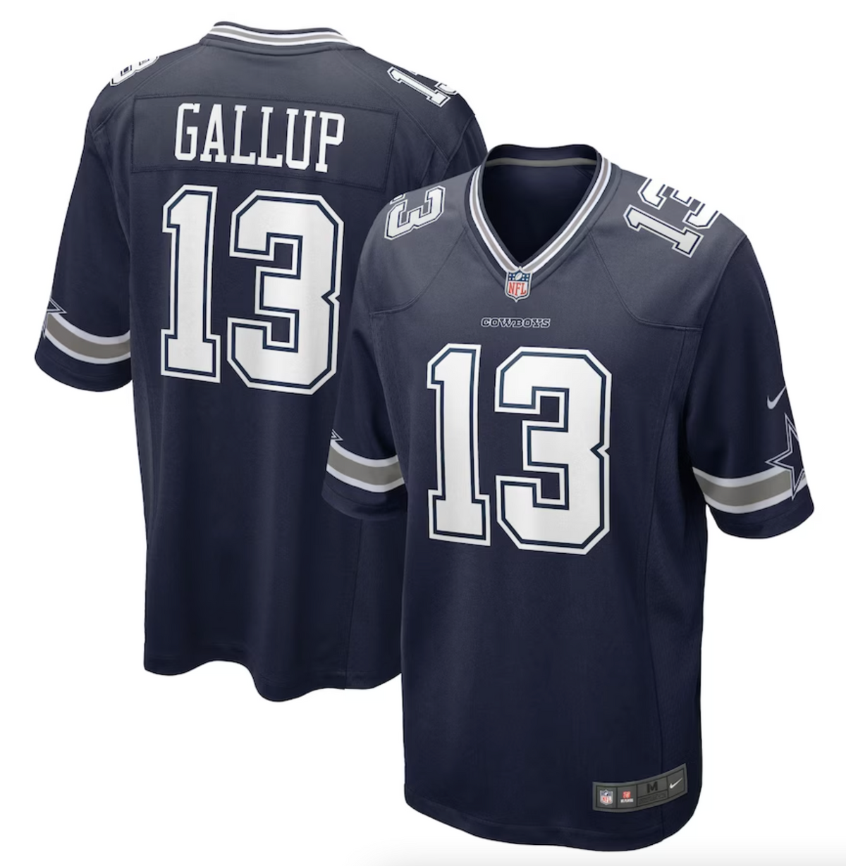 Men's Dallas Cowboys Michael Gallup Nike Navy Game Jersey