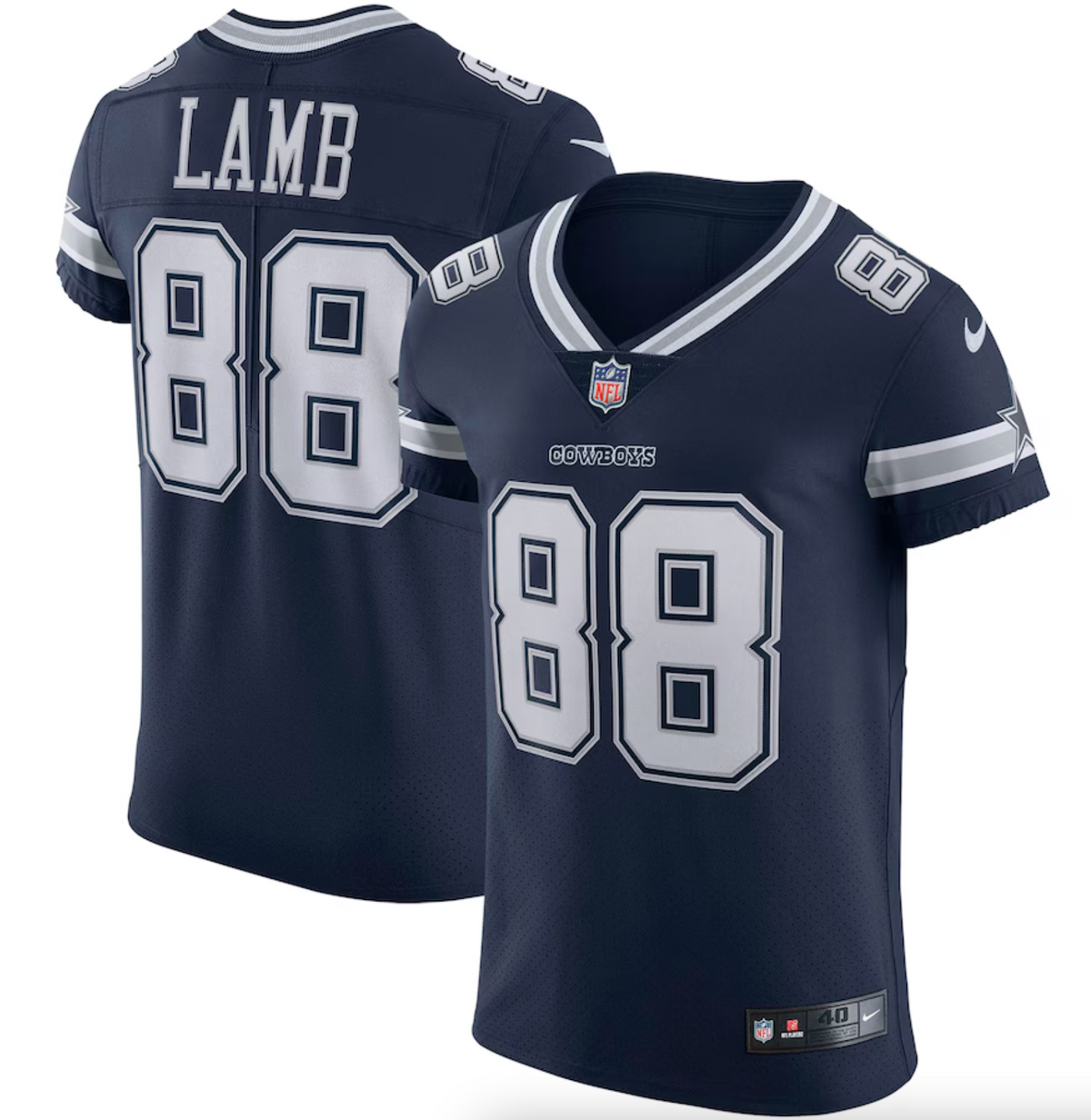 Men's Dallas Cowboys CeeDee Lamb Nike Navy Vapor Elite Jersey