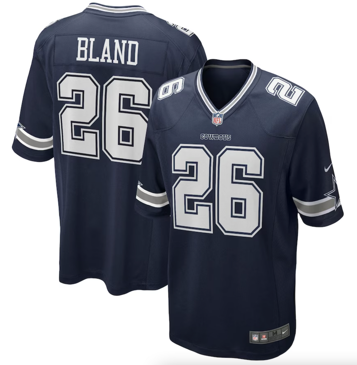 Men's Dallas Cowboys DaRon Bland Nike Navy Game Jersey