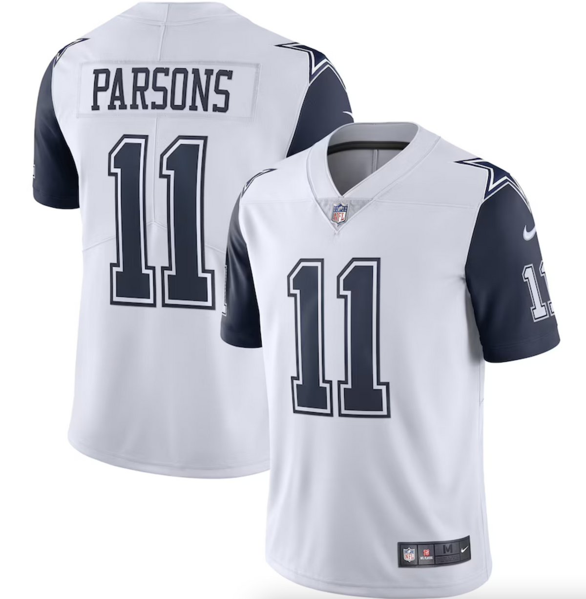 Men's Dallas Cowboys Micah Parsons Nike White Alternate 2 Vapor Limited Jersey