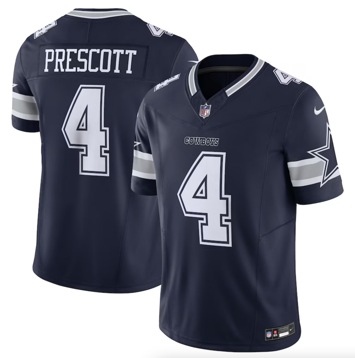 Men's Dallas Cowboys Dak Prescott Nike Navy Vapor F.U.S.E. Limited Jersey