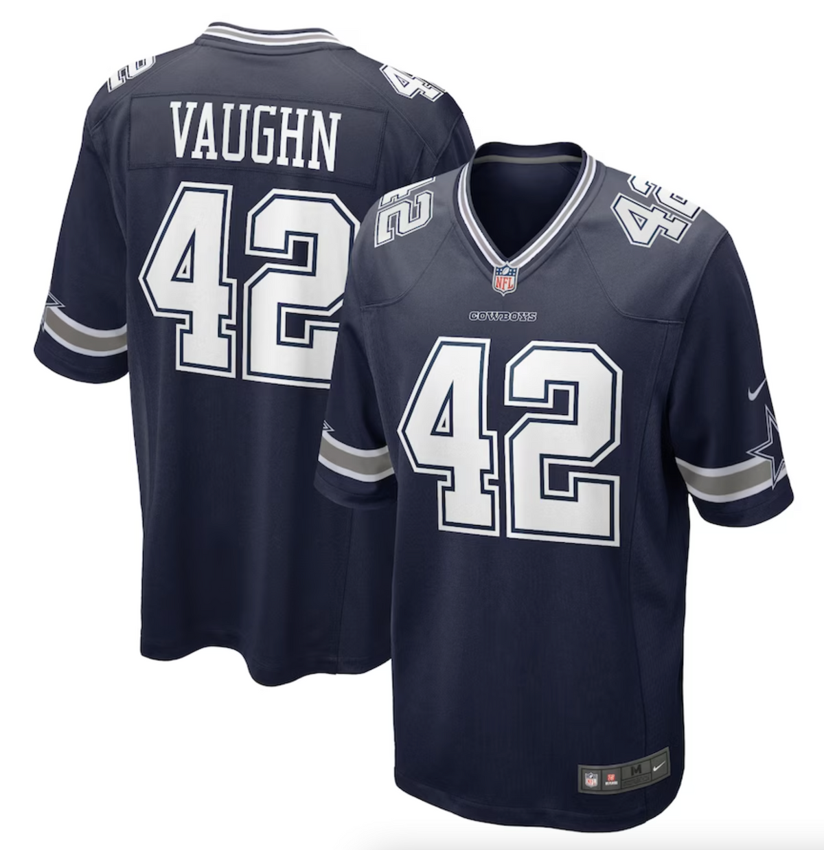 Men's Dallas Cowboys Deuce Vaughn Nike Navy Game Jersey