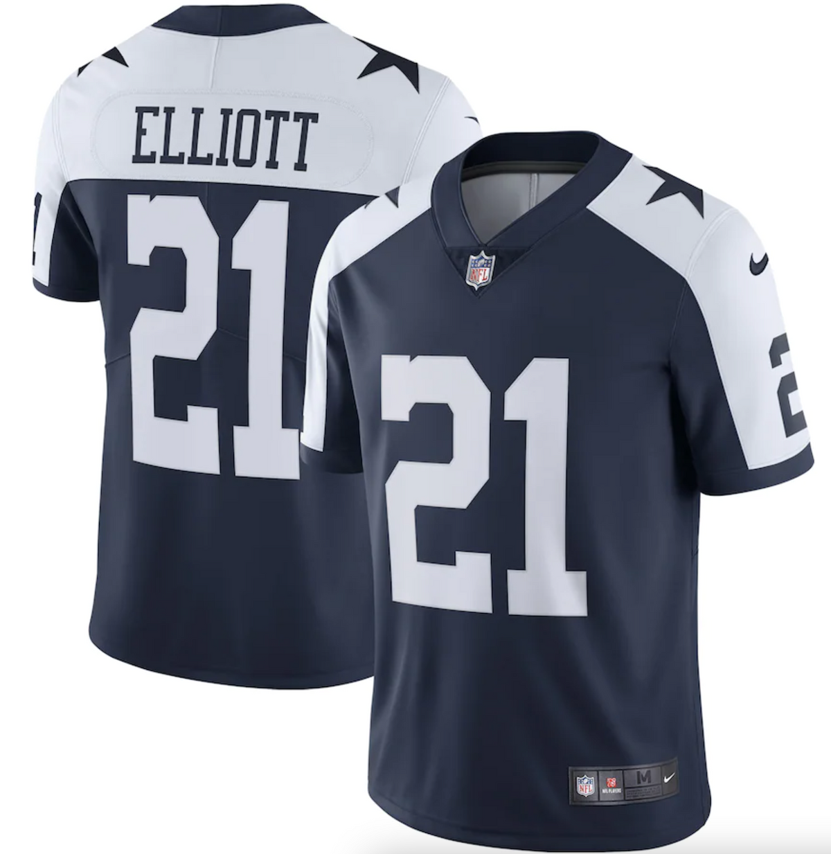 Men's Dallas Cowboys Ezekiel Elliott Nike Navy Alternate Vapor Limited Jersey