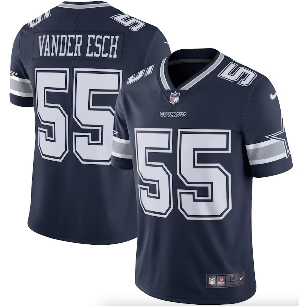 Men's Dallas Cowboys Leighton Vander Esch Nike Navy Vapor Limited Jersey