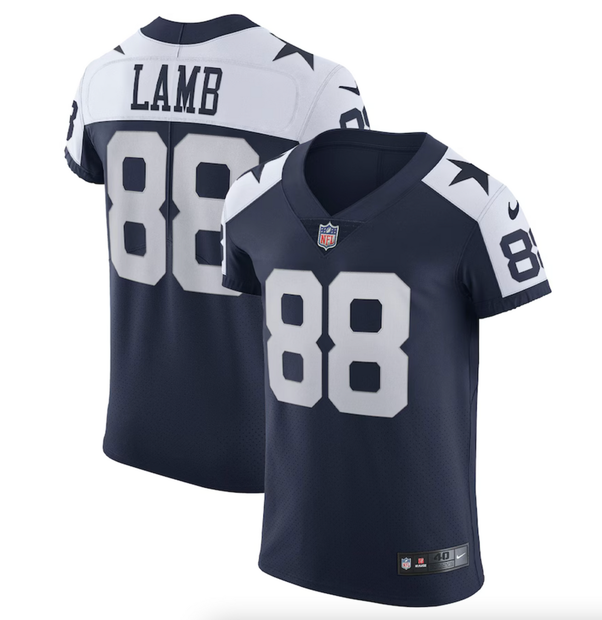 Men's Dallas Cowboys CeeDee Lamb Nike Navy Alternate Vapor Elite Jersey