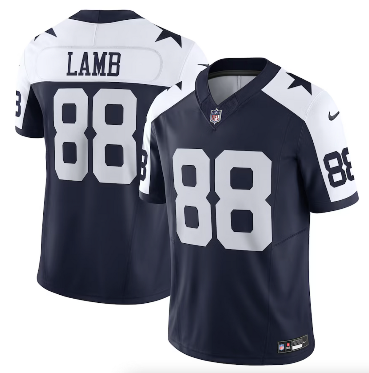 Men's Dallas Cowboys CeeDee Lamb Nike Navy Vapor F.U.S.E. Limited Jersey