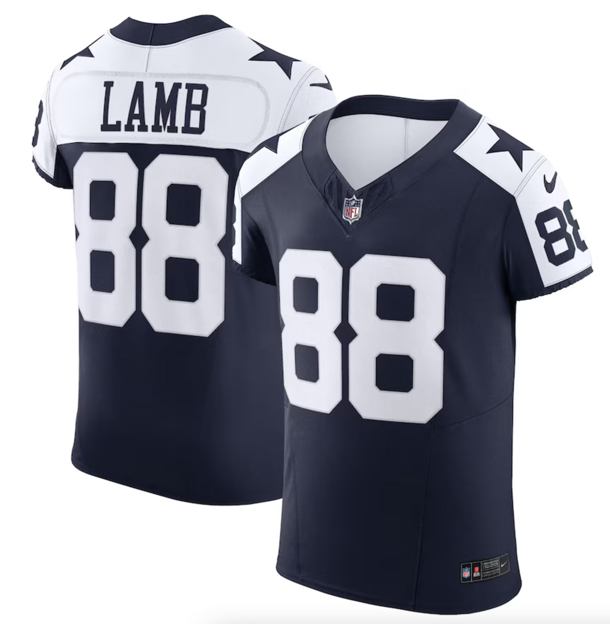 Men's Dallas Cowboys CeeDee Lamb Nike Navy Alternate Vapor F.U.S.E. Elite Jersey