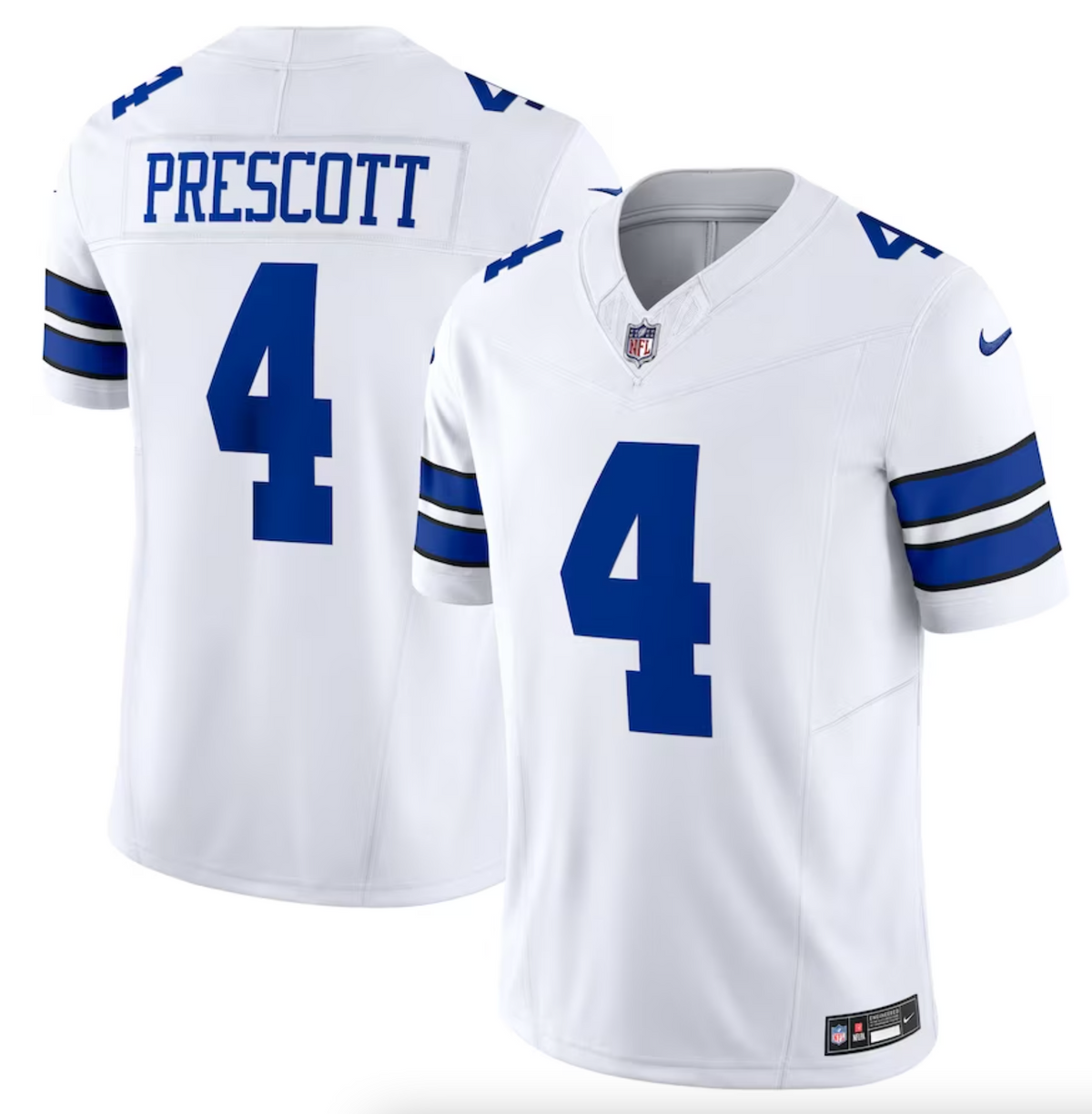 Men's Dallas Cowboys Dak Prescott Nike White Vapor F.U.S.E. Limited Jersey