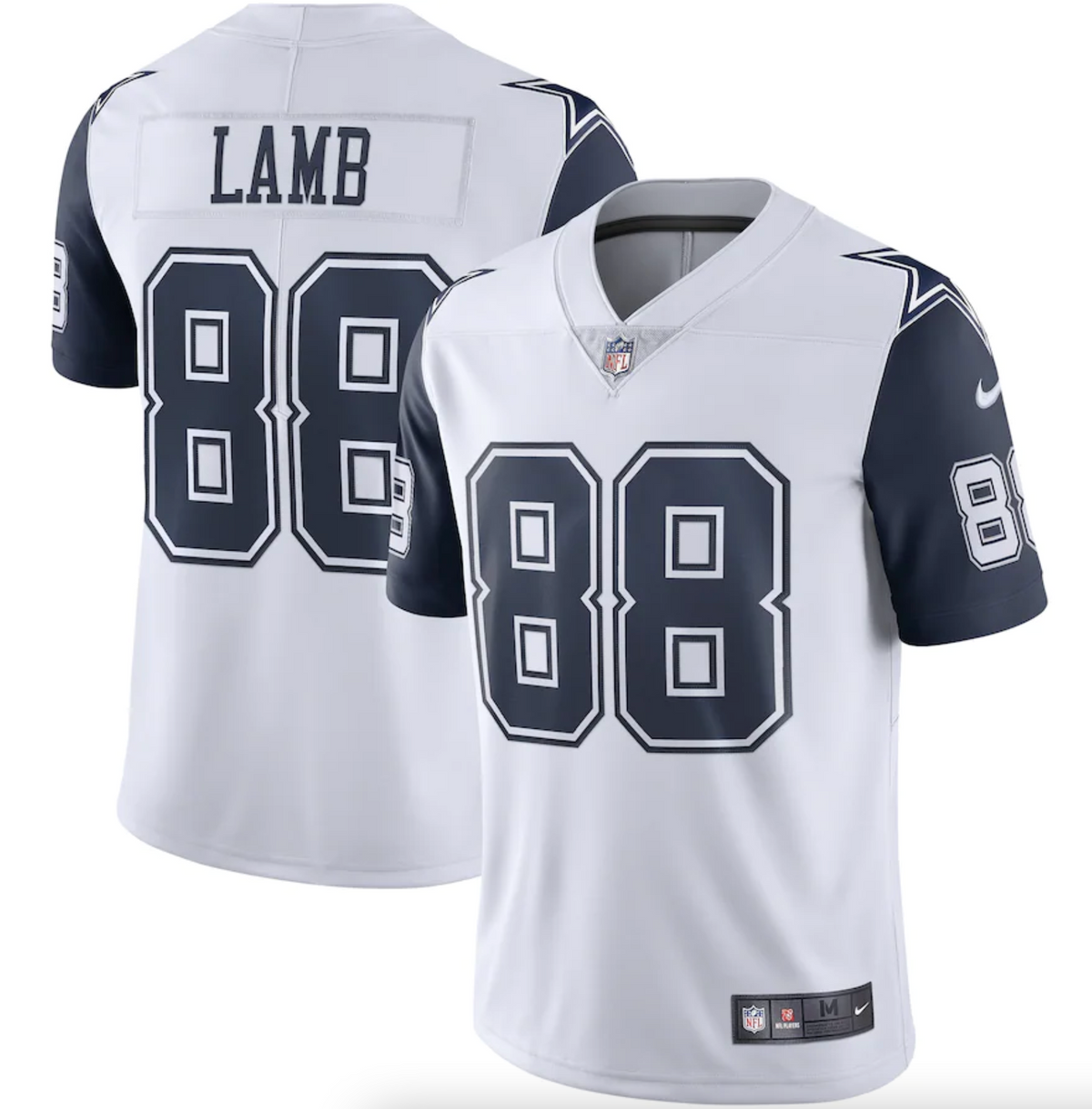 Men's Dallas Cowboys CeeDee Lamb Nike White 2nd Alternate Vapor Limited Jersey